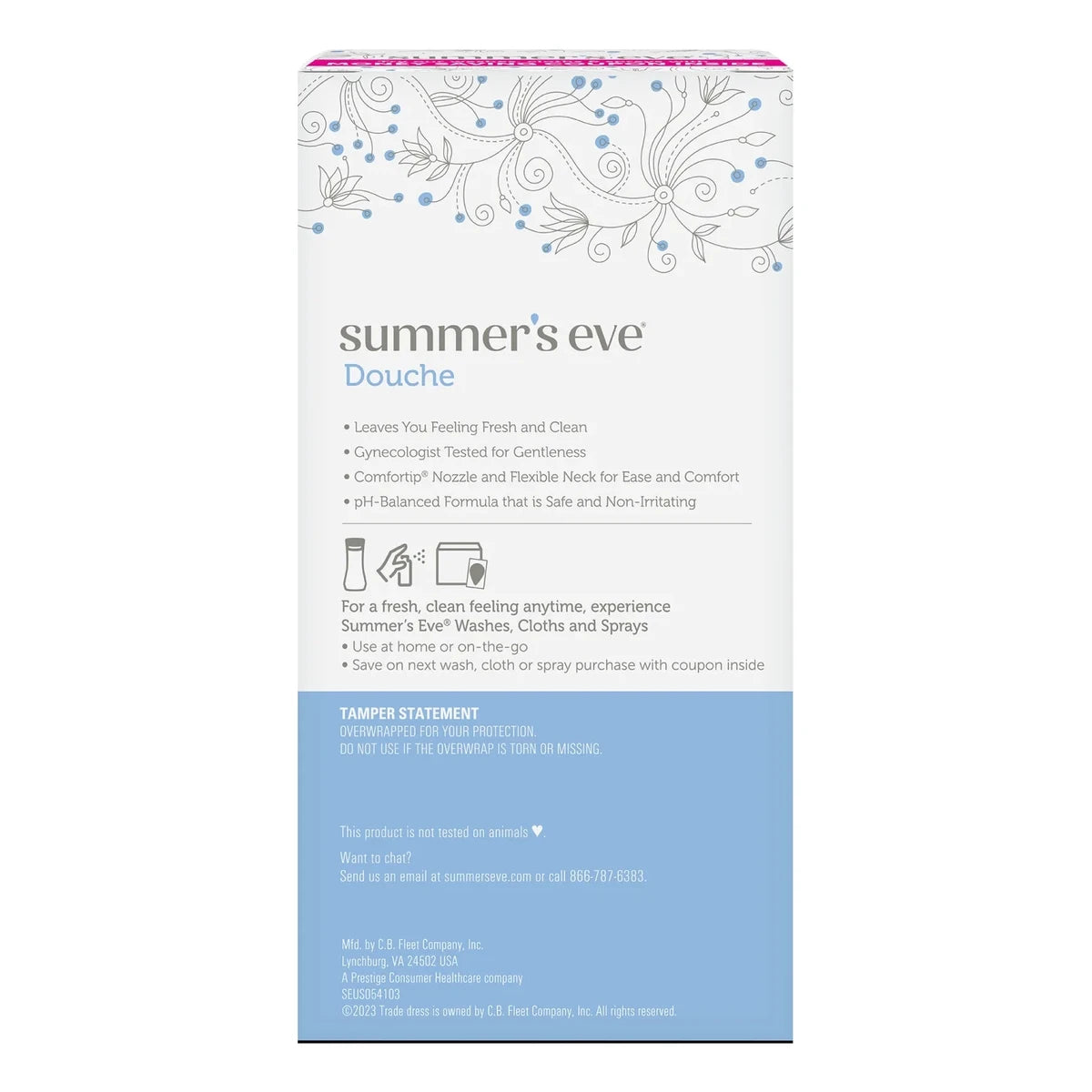Summers Eve Douche Extra Cleansing Vinegar And Water4 Ea 4.5oz (Pack of 6)