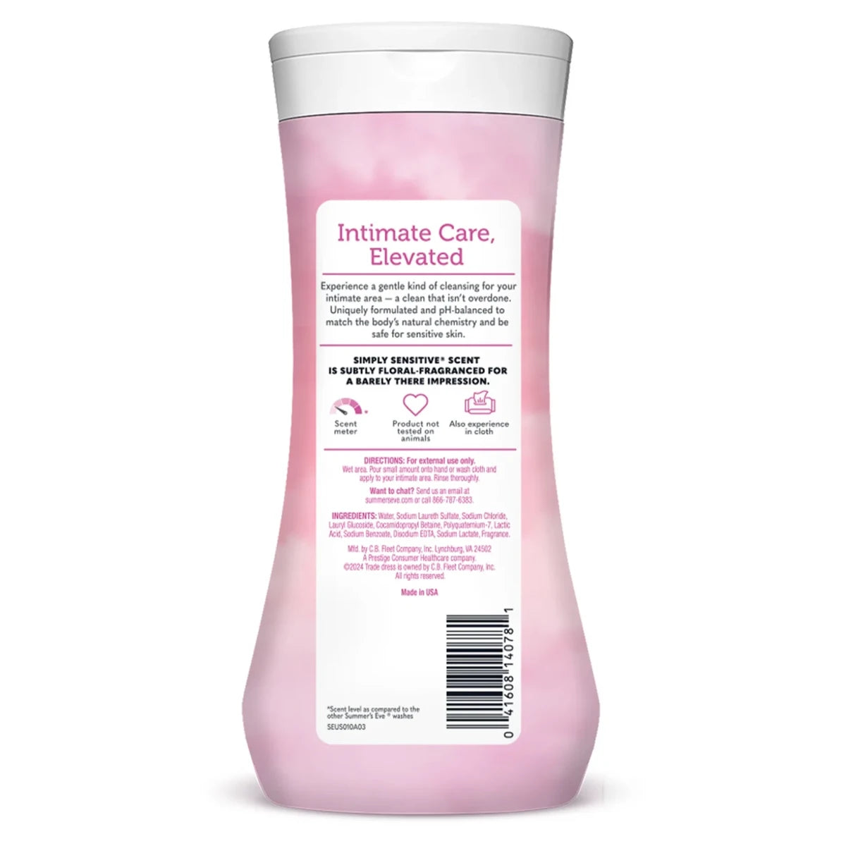 Summers Eve Simply Sensitive Cleansing Wash For Sensitive Skin 15Oz (Pack of 12)