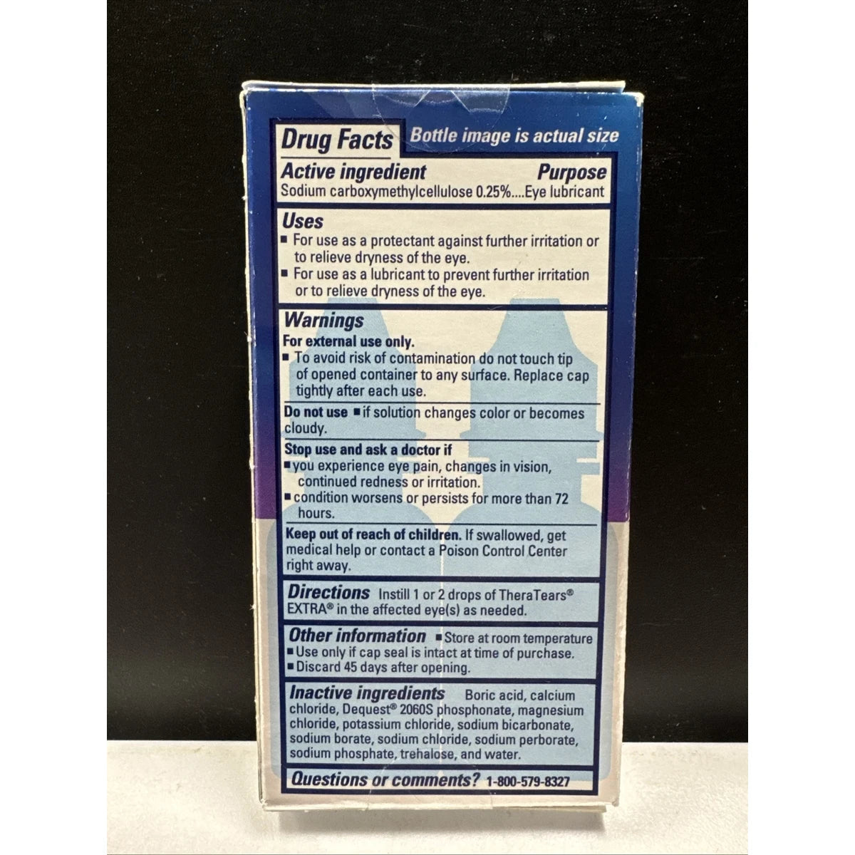 Thera Tears Extra Dry Eye Therapy Lubricant Eye Drops 0.5Oz (Pack Of 24)