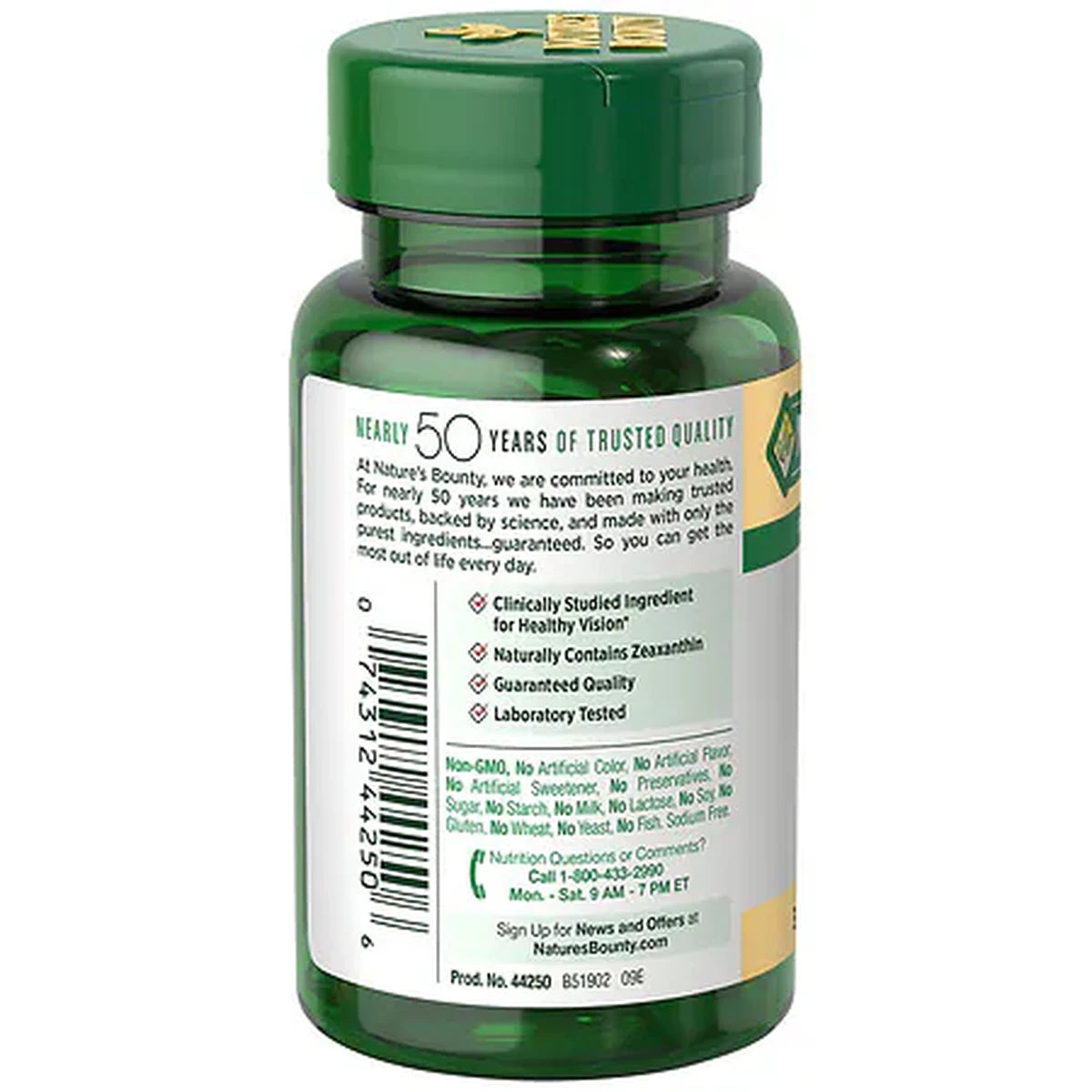 Natures Bounty Lutein 40 Mg (Naturally Contains Zeaxanthin) Dietary Supplement Softgels Supports Eye Health 40 Mg 0.04Oz (Pack Of 24)