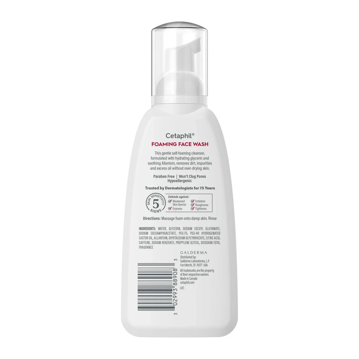 Cetaphil Redness Control Daily Foaming Face Wash 8Oz (Pack of 12)