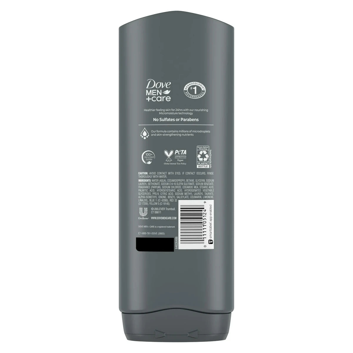Dove Men Plus Care Body And Face Wash Clean Comfort 18Oz (Pack of 4)