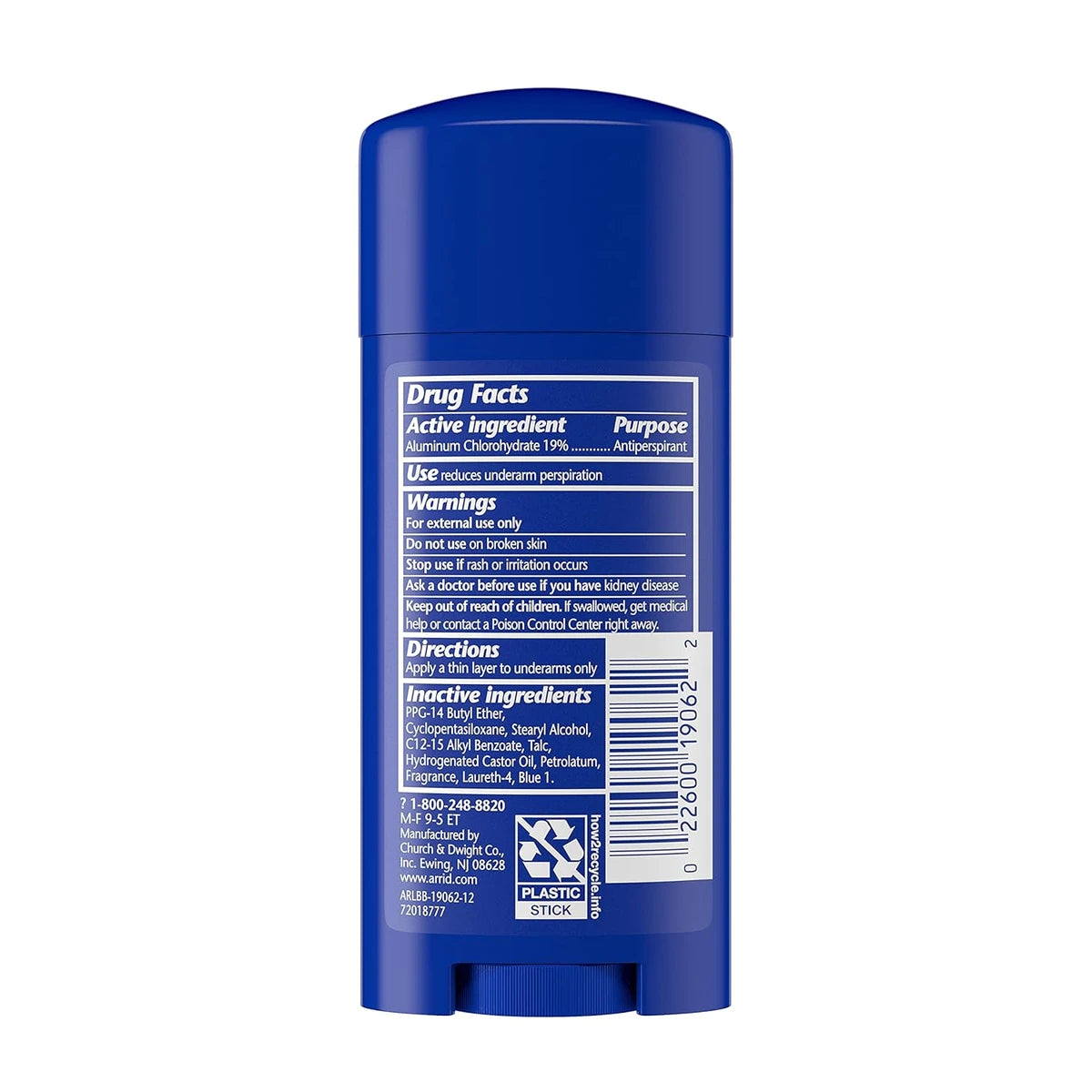Arrid Xx Regular Solid Antiperspirant And Deodorant 2.6Oz (Pack of 12)