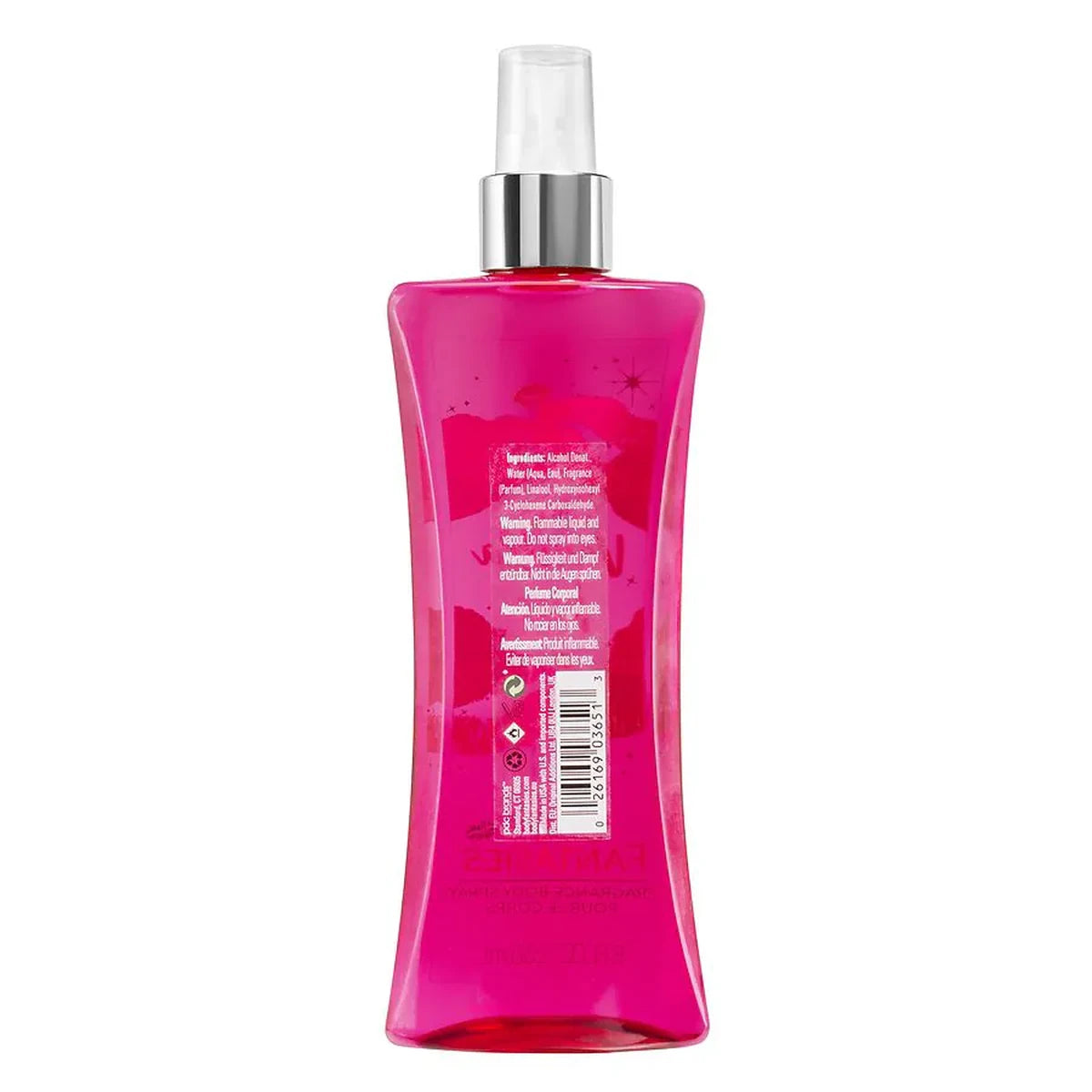 Body Fantasies Signature Pink Vanilla Kiss Fantasy Fragrance Body Spray 8Oz (Pack of 12)