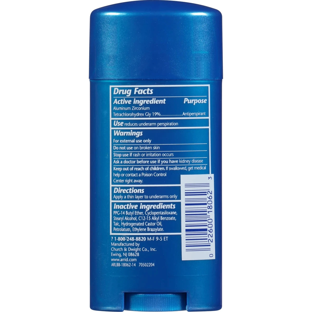 Arrid Xx Solid Antiperspirant And Deodorant Unscented 2.6Oz (Pack of 12)