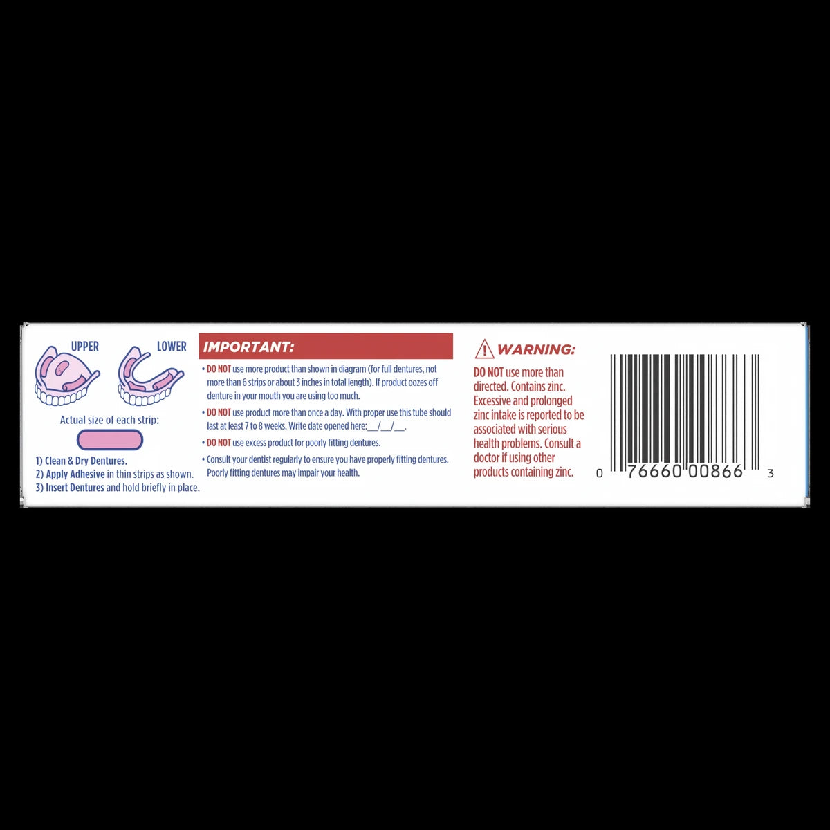 Fixodent Original Denture Adhesive Cream2.4Oz (Pack of 24)