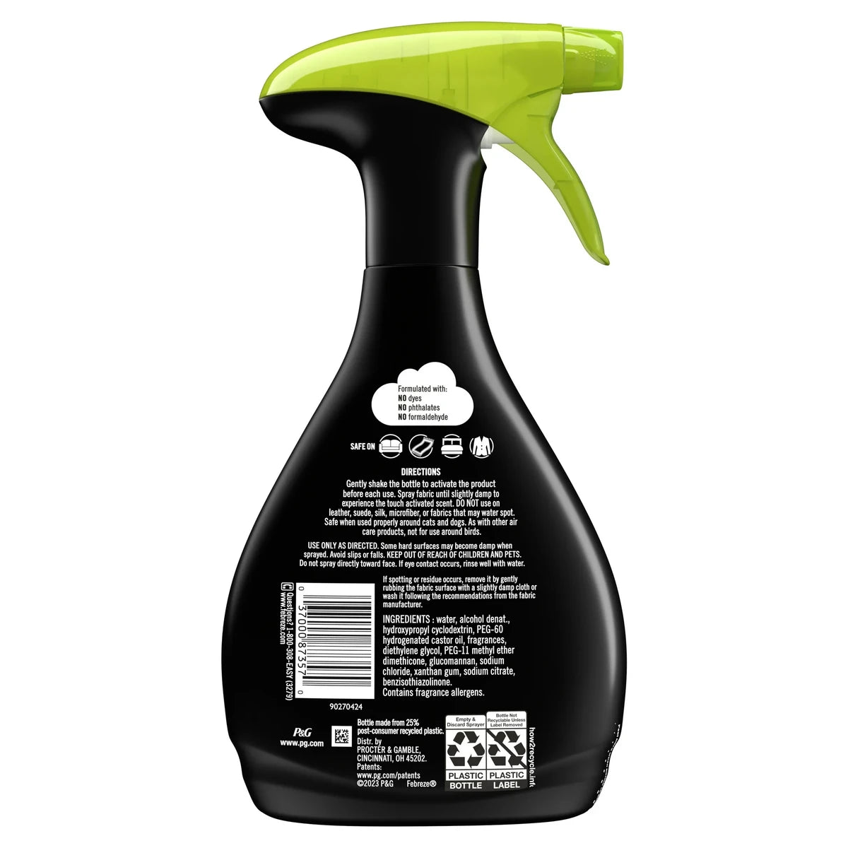 Febreze Unstopables Touch Fabric Spray Paradise 16.9Oz (Pack of 6)