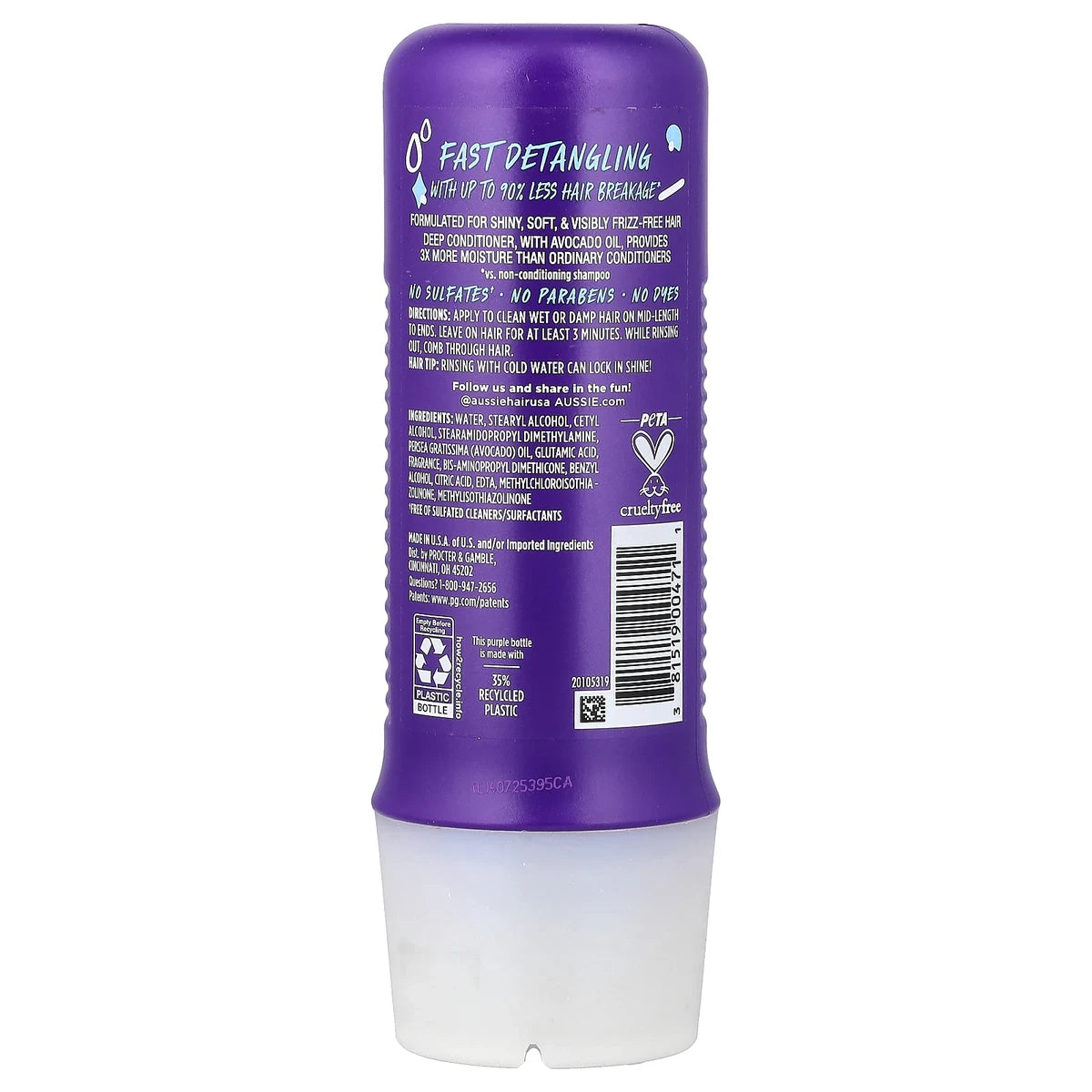 Aussie 3 Minute Miracle Reconstructor Deep Conditioning 9.6Oz (Pack of 6)