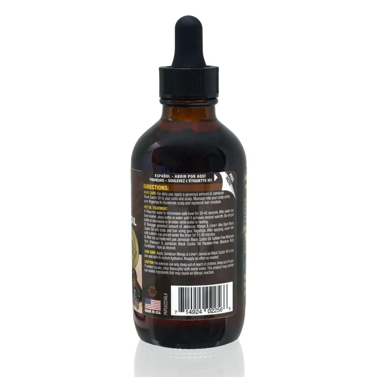 Jamaican Mango and Lime Black Castor Oil Xtra Dark 4Oz (Pack of 6)