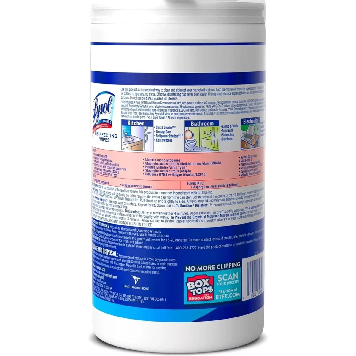Lysol Disinfecting Wipes Crisp Linen 22.4oz (Pack of 6)