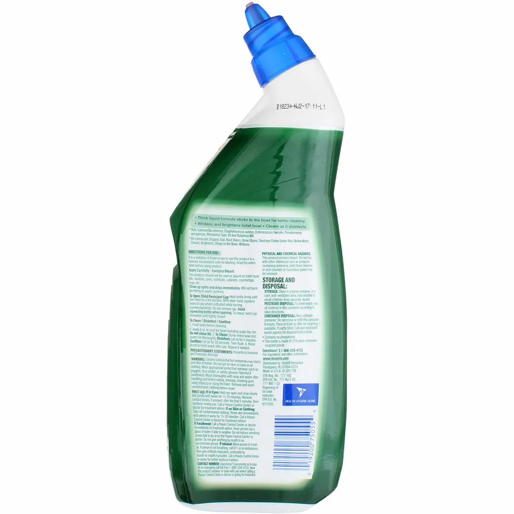 Lysol Toilet Bowl Cleaner With Bleach 24Oz (Pack of 9)