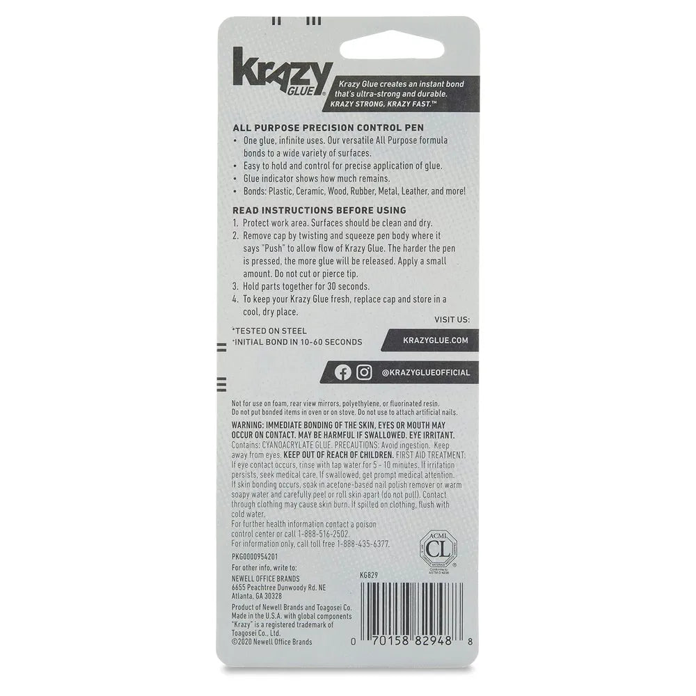 Krazy Glue All Purpose Precision Control Pen 4 Grms (Pack of 48)