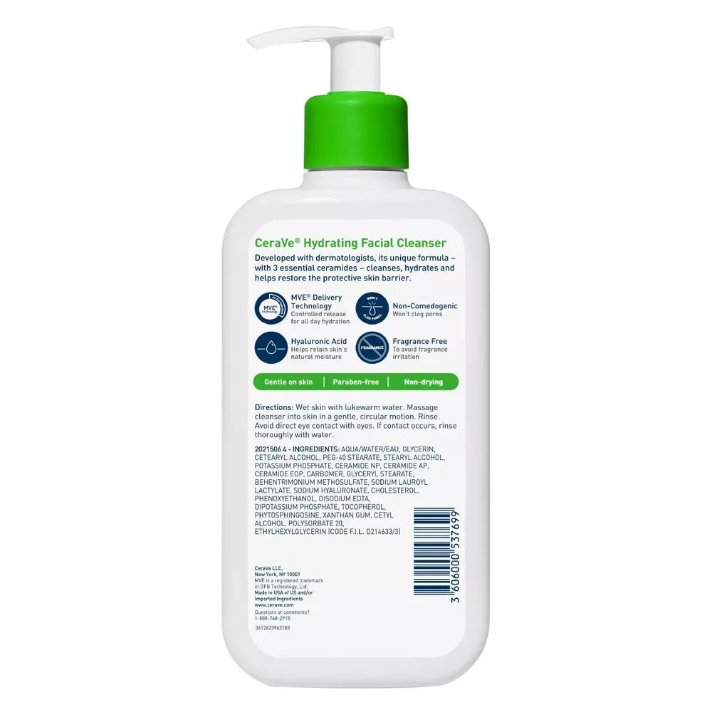 CeraVe Hydrating Cleanser 12 oz (Pack of 12)