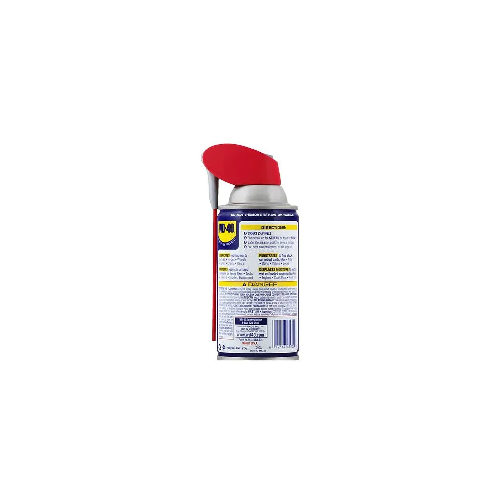 WD-40 Multi-Use Product Multi-Purpose Lubricant with Smart Straw Spray 8Oz (Pack of 12)