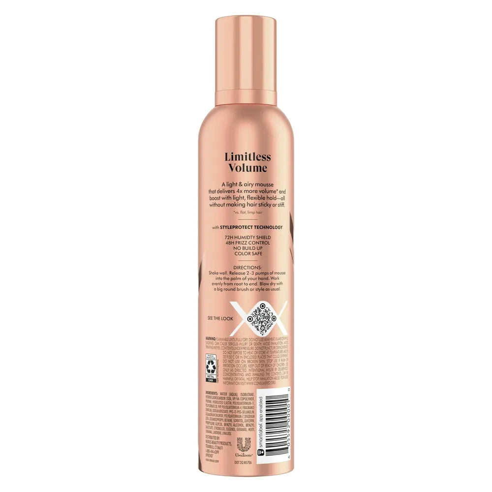 Nexxus Mousse Plus Volumizing Foam Styler Hair Light Hold 10.6Oz (Pack of 4)