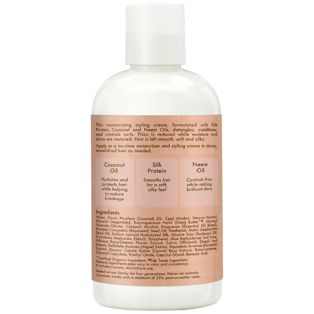 Shea Moisture Curl And Style Milk Nourishing Cream Coconut And Hibiscus8Oz (Pack of 12)