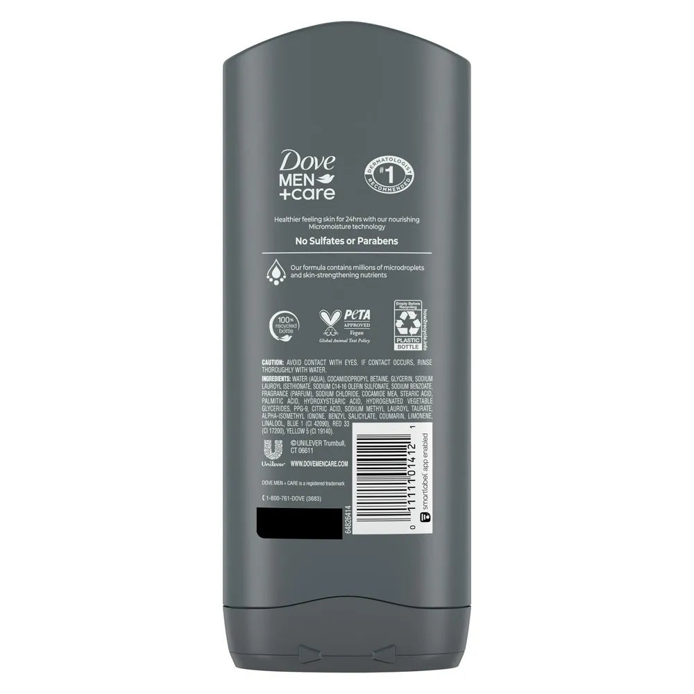 Dove Men Plus Care Clean Comfort Body And Face Wash 13.5Oz (Pack of 6)