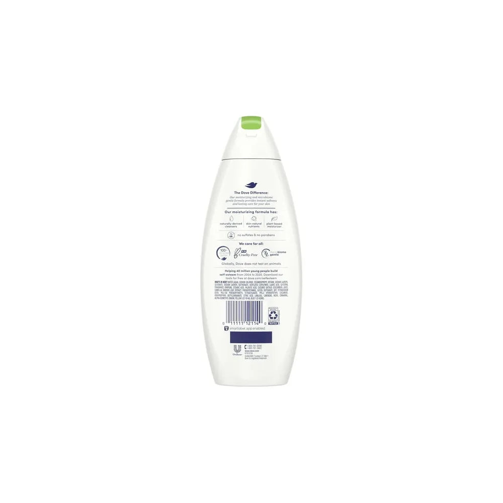 Dove All Day Moisturizing Body Wash Cool Moisture For Normal Skin 12Oz (Pack of 6)
