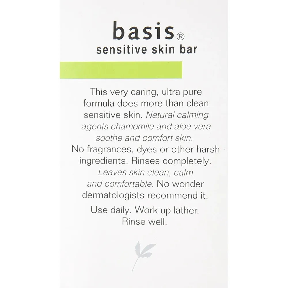 Basis Sensitive Skin Bar Soap 4Oz (Pack of 24)