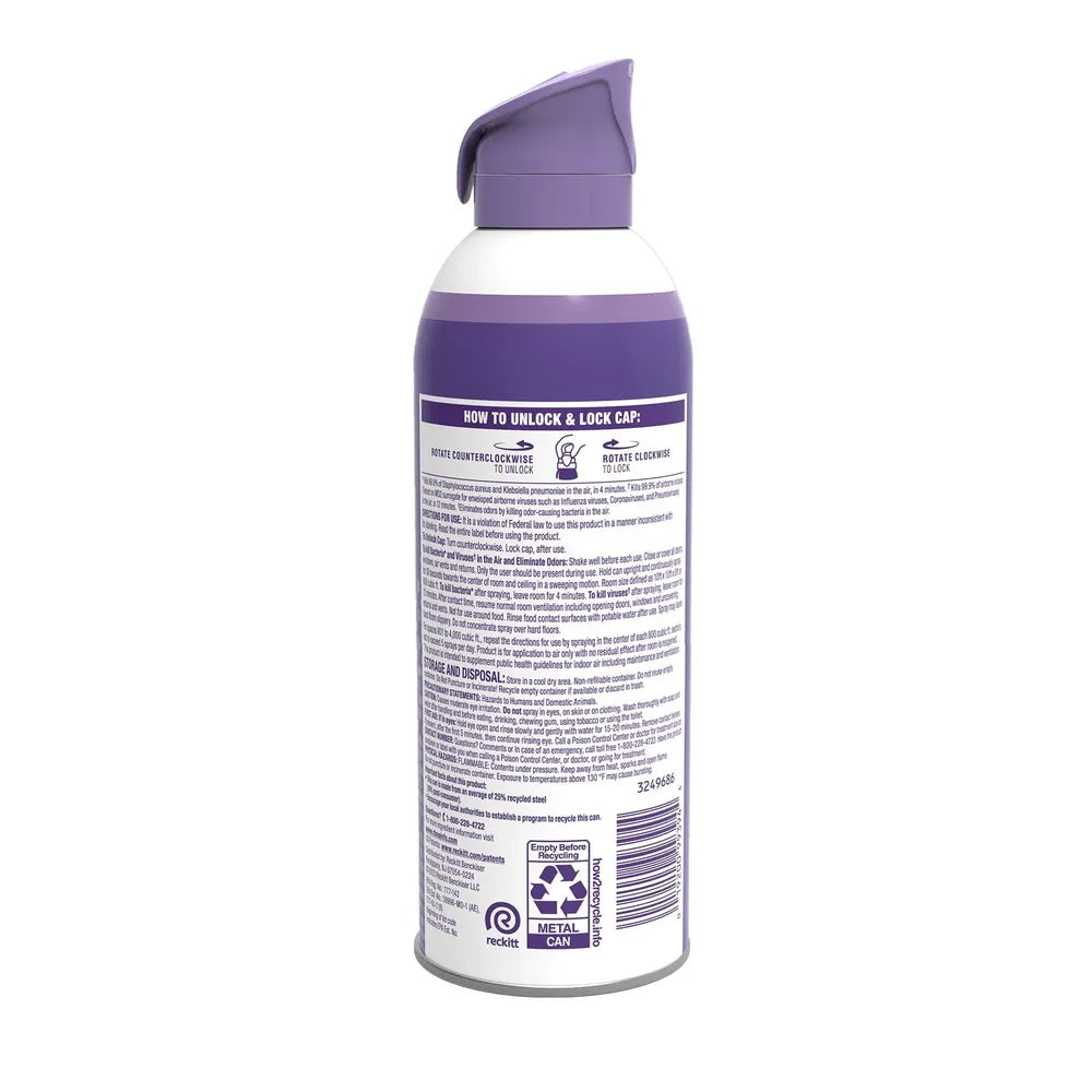 Lysol Light Breeze Air Sanitizing Spray 10oz (Pack of 6)
