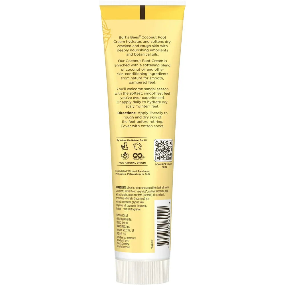 Burt's Bees Coconut Foot Cream 4.34Oz (Pack of 18)