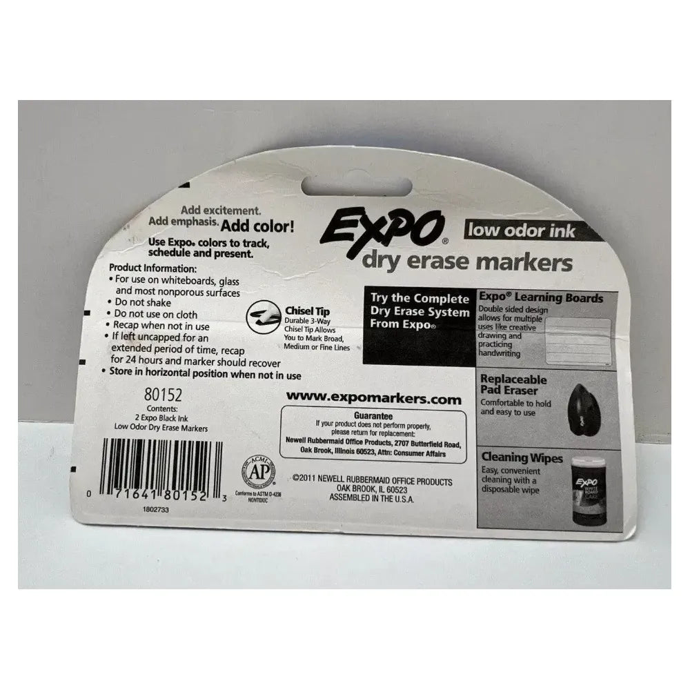 Expo Dry Erase Markers Chisel Tip 2 Each 1.28oz (Pack of 144)
