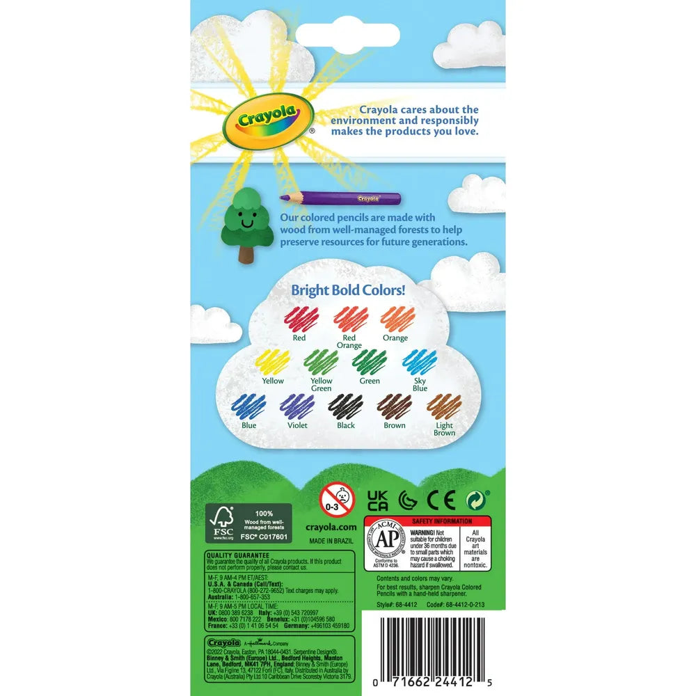 Crayola Erasable Colored Pencils 12ct 12.9oz (Pack of 24)