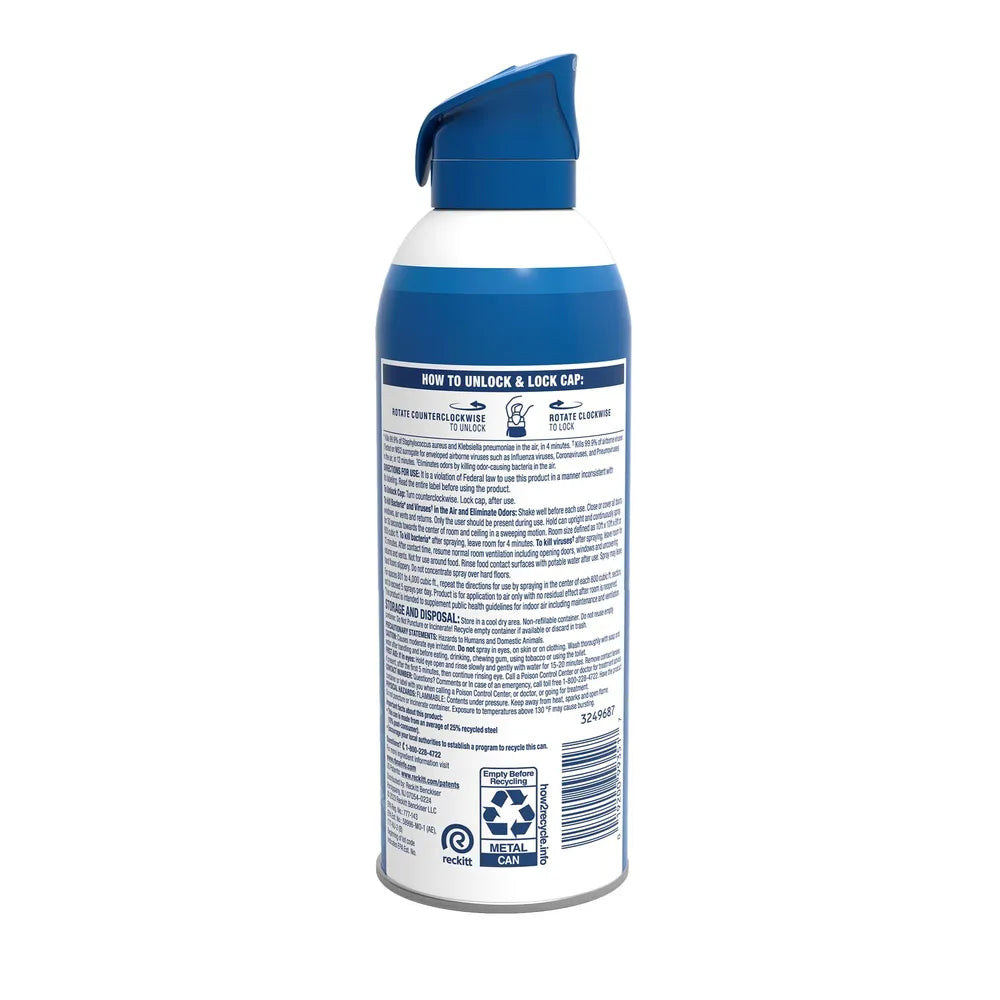 Lysol White Linen Air Sanitizing Spray 10Oz (Pack of 6)