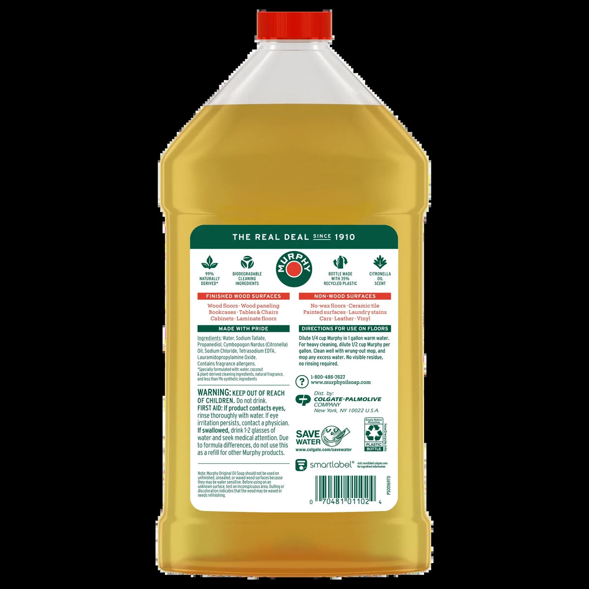 Murphy Original Formula Oil Soap Liquid Wood Cleaner Concentrated 32Oz (Pack of 9)