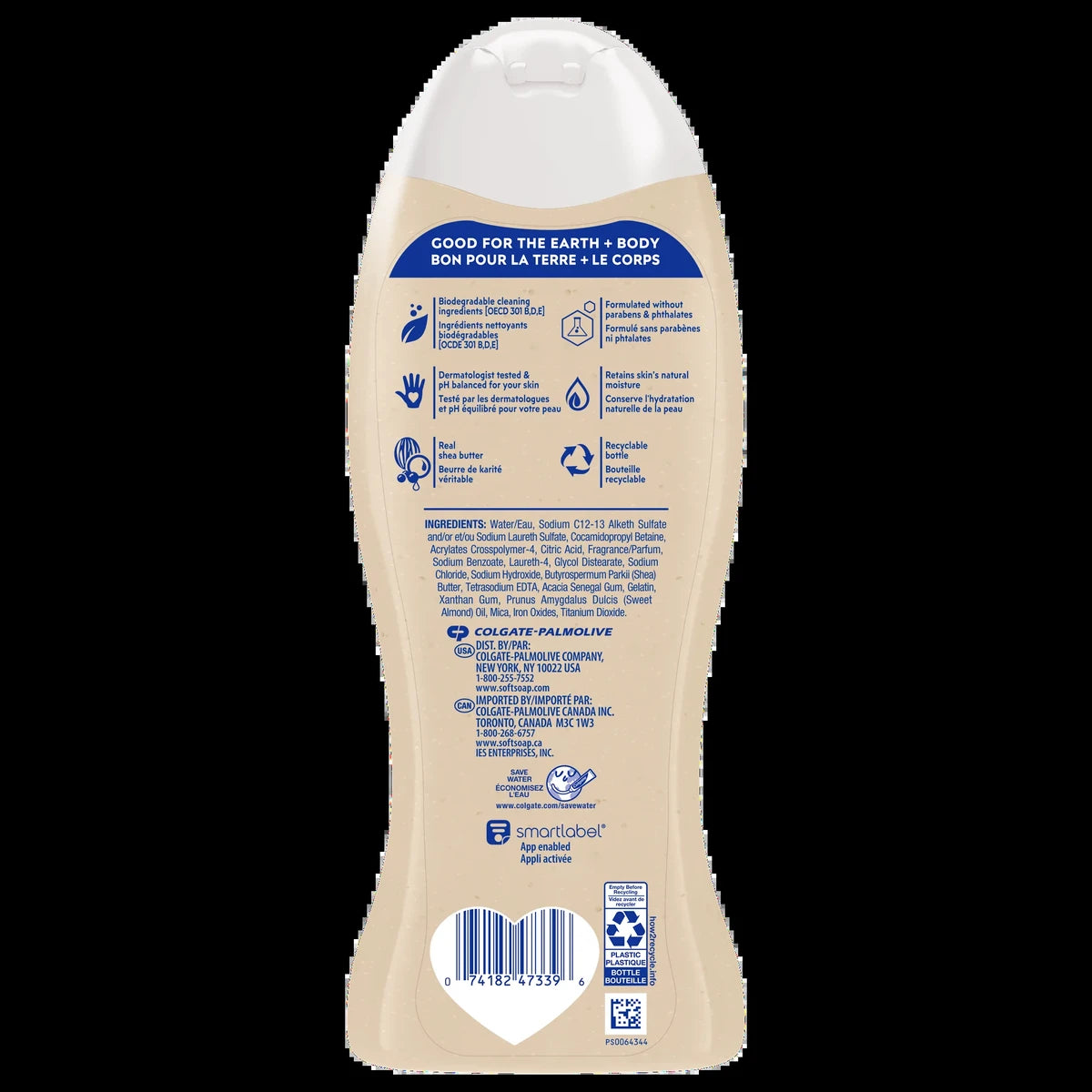 Softsoap Moisturizing Body Wash Shea And Almond Oil 20Oz (Pack of 4)