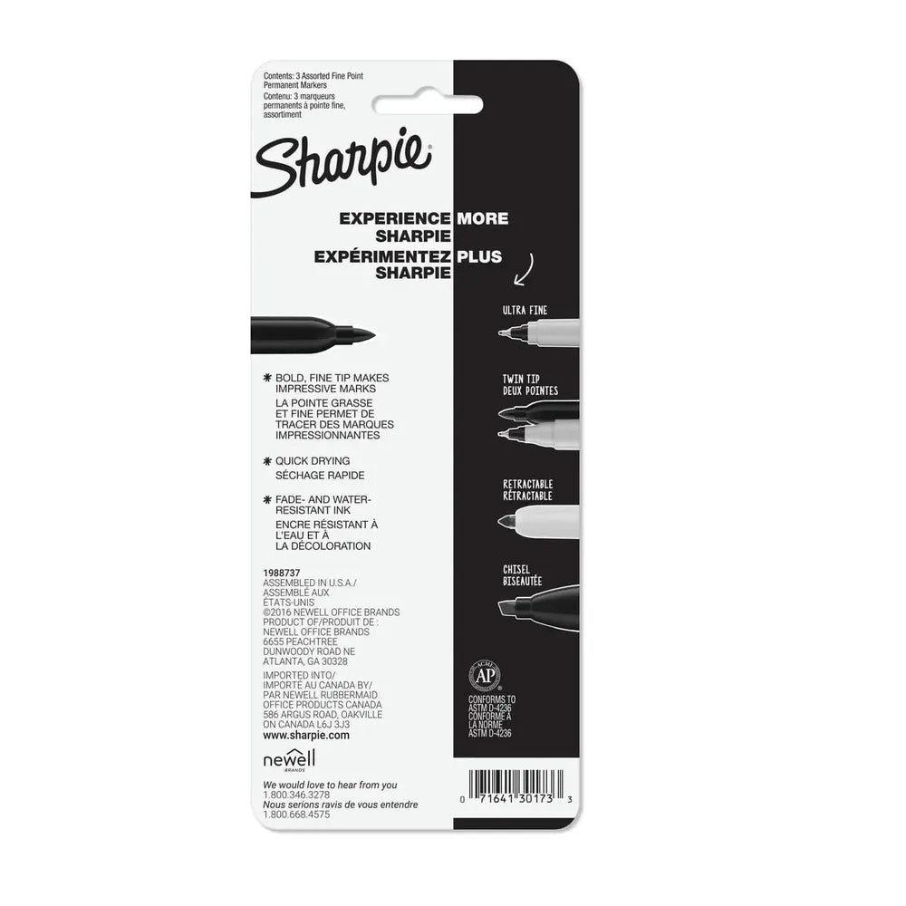 Sharpie Assorted Fine Point Permanent Marker 1.6oz (Pack of 48)