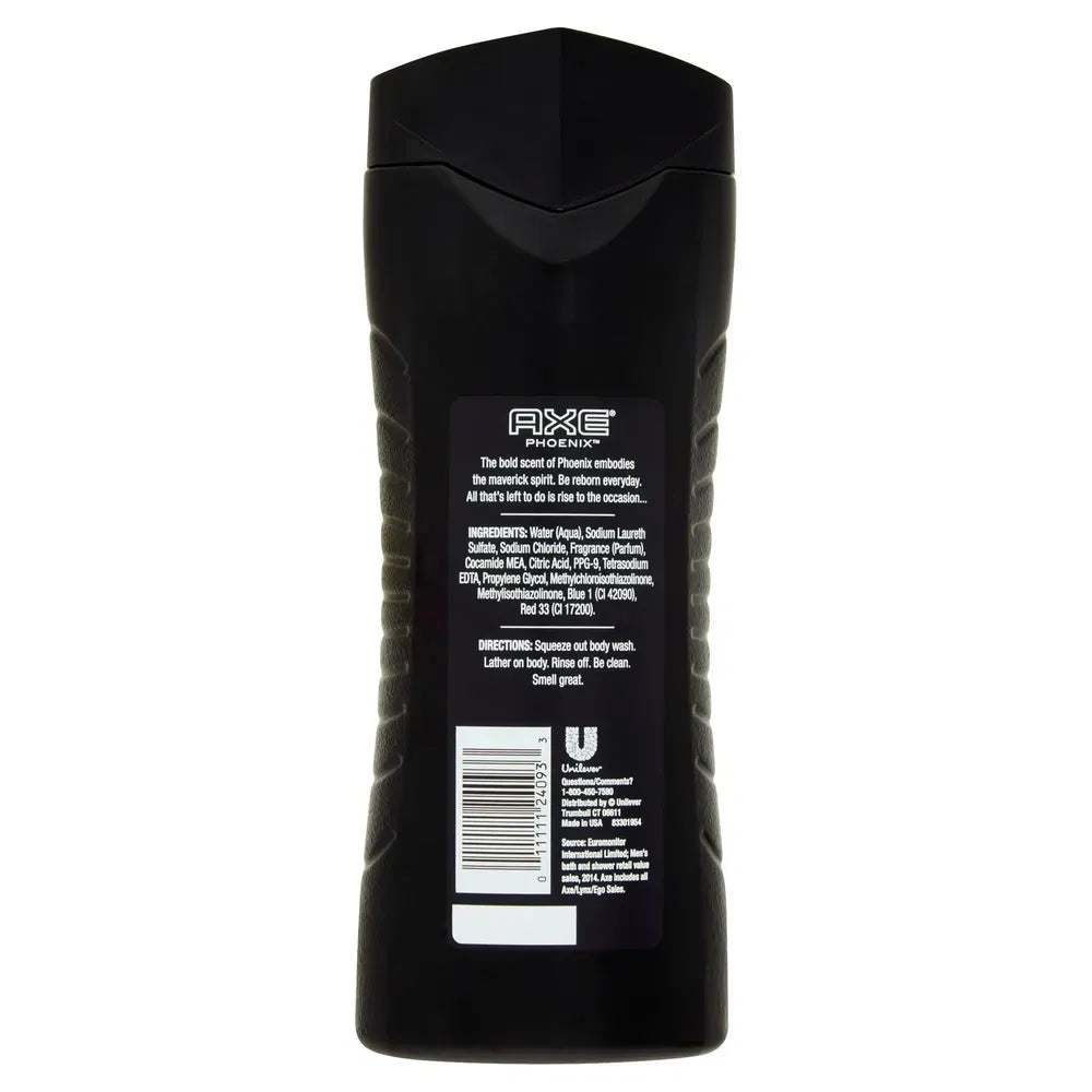 Axe Kilo Revitalizing Shower Gel for Men 16Oz (Pack of 4)