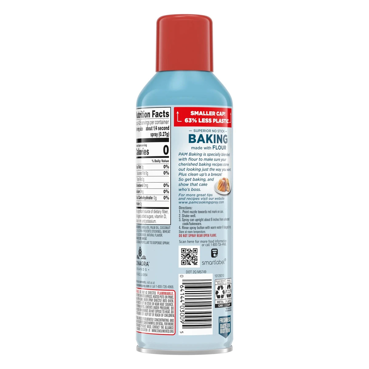 Pam Baking Spray Made with Flour 5Oz (Pack of 12)