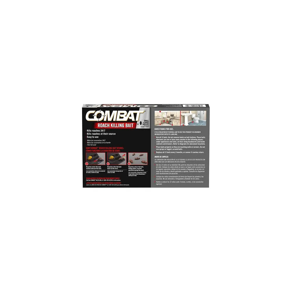 Combat Roach Killing Bait 10 Count 0.42Oz (Pack Of 12)