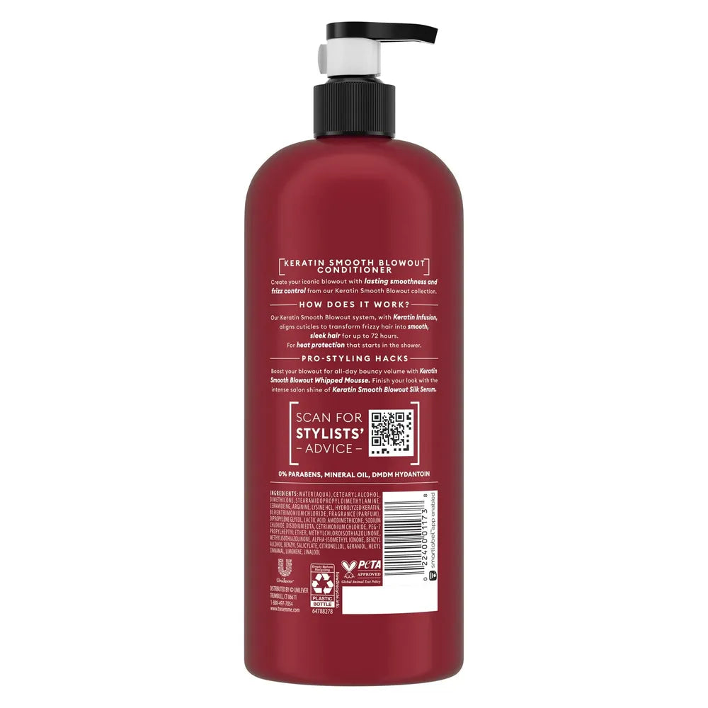 TRESemme Conditioner for Frizzy Hair Keratin Smooth Formulated with Lamellar 28 oz (Pack of 6)
