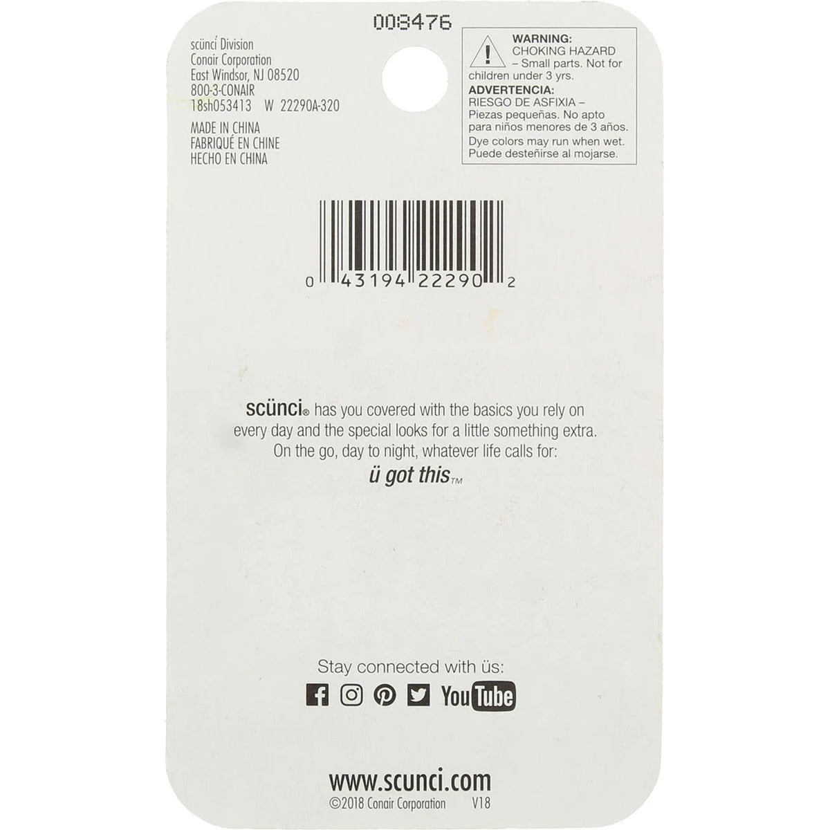 Scunci With Love No Damage Hair Elastics Polybands 2 Mm Assorted 0.32Oz (Pack Of 48)
