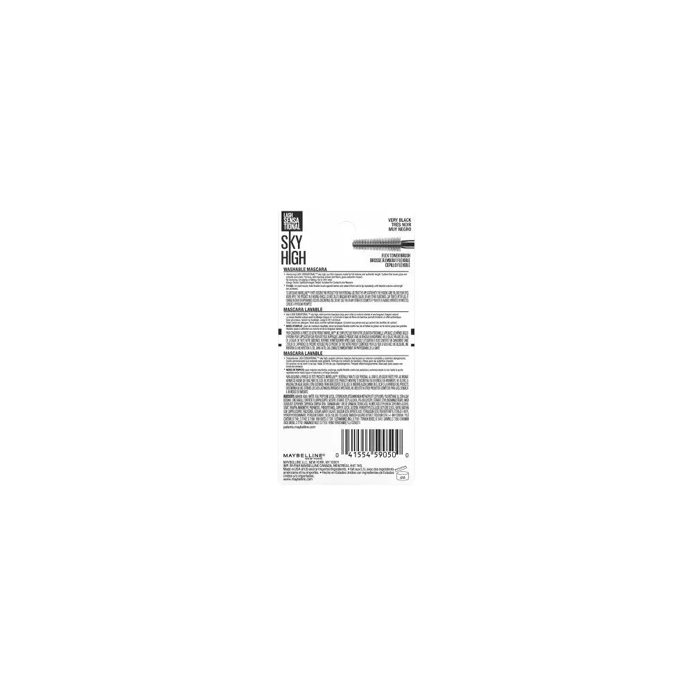 Maybelline New York Sky High Washable Mascara Makeup Volumizing 0.32oz (Pack of 72)
