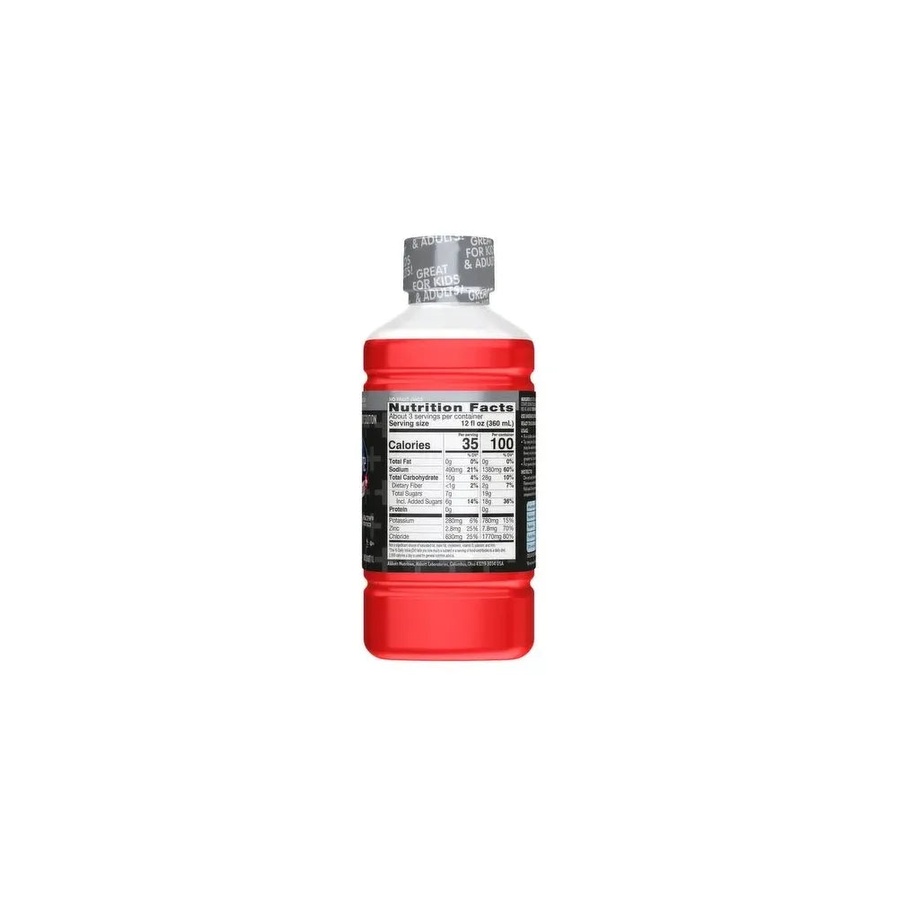 Pedialyte Advancedcare+ Electrolyte Drink With 33% More Electrolytes And Has Preactiv Prebiotics Chilled Cherry Pomegranate 1 Liter 3.8Oz (Pack Of 4)