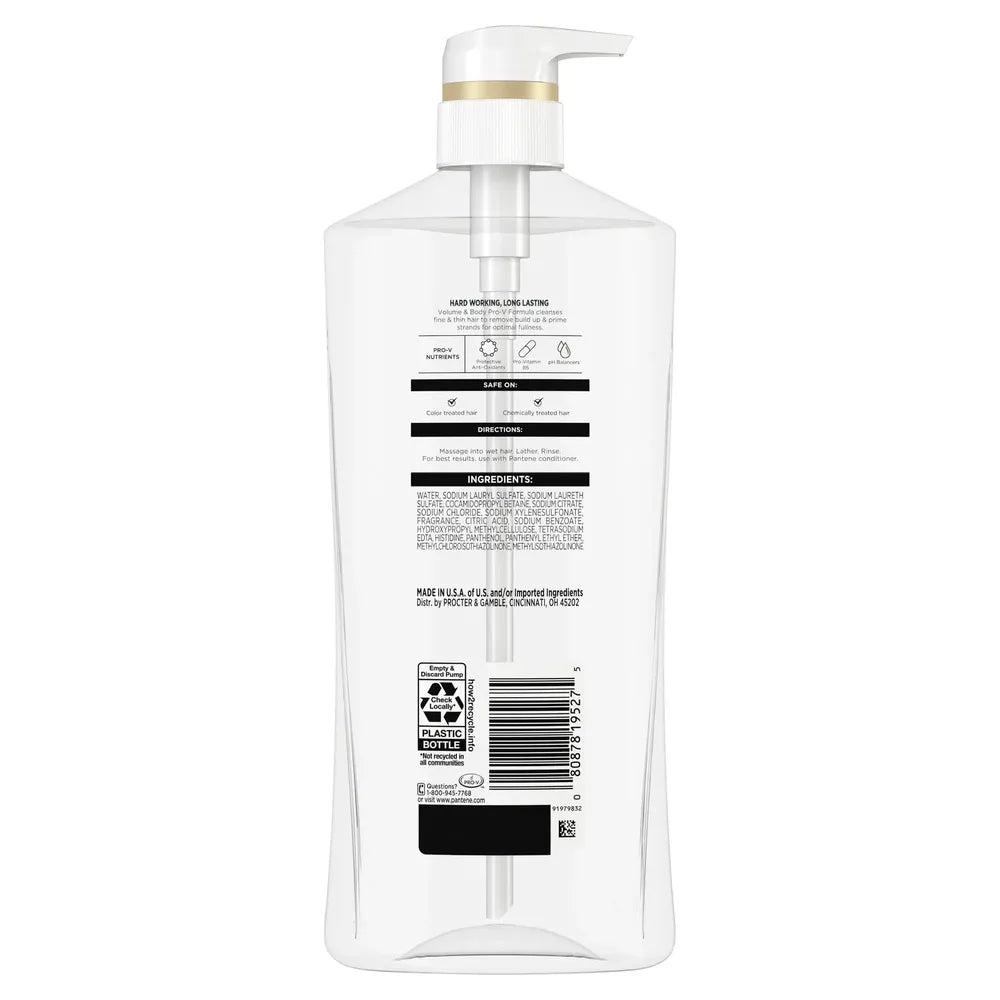 Pantene Shampoo Fine/Thin Hair 27.7 oz (Pack of 4)