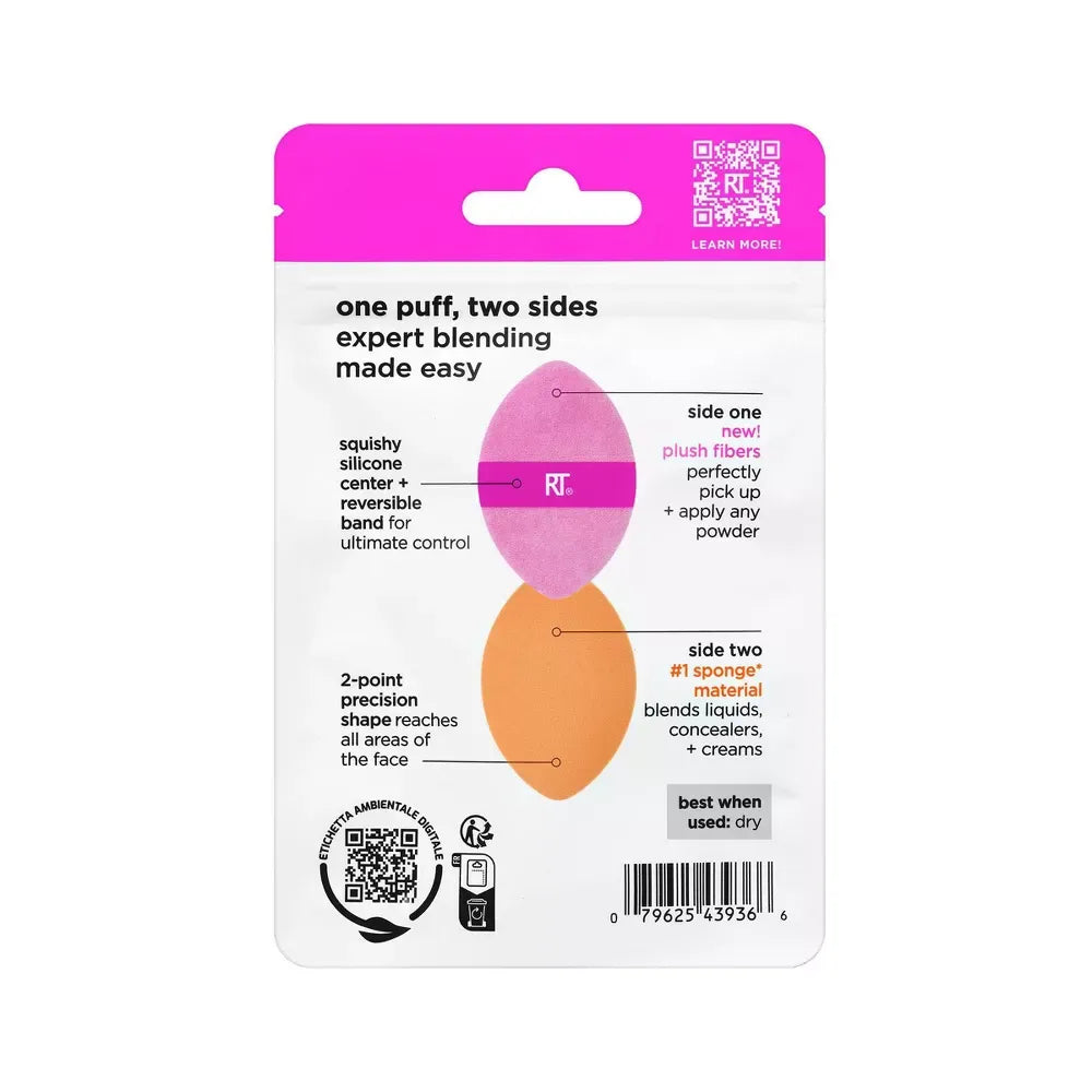 Real Techniques Miracle 2-In-1 Powder Puff 1 Ct (Pack of 16)