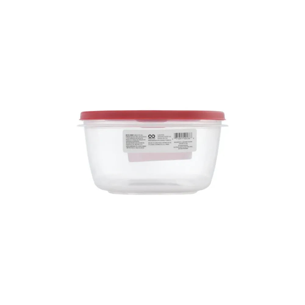Rubbermaid Easy Find Lid Square Food Storage Container 14-Cup Red 16.64oz (Pack of 2)