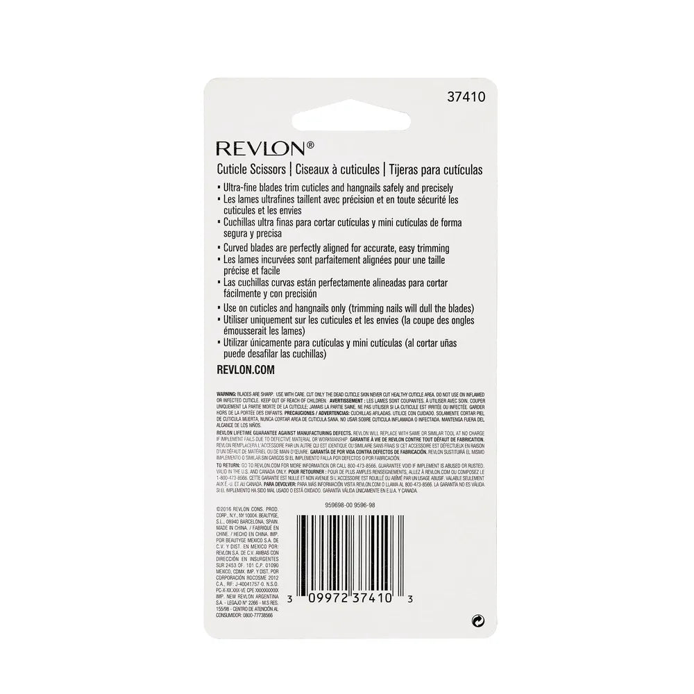 Revlon Curved Blade Cuticle Scissors 0.63Oz (Pack of 48)