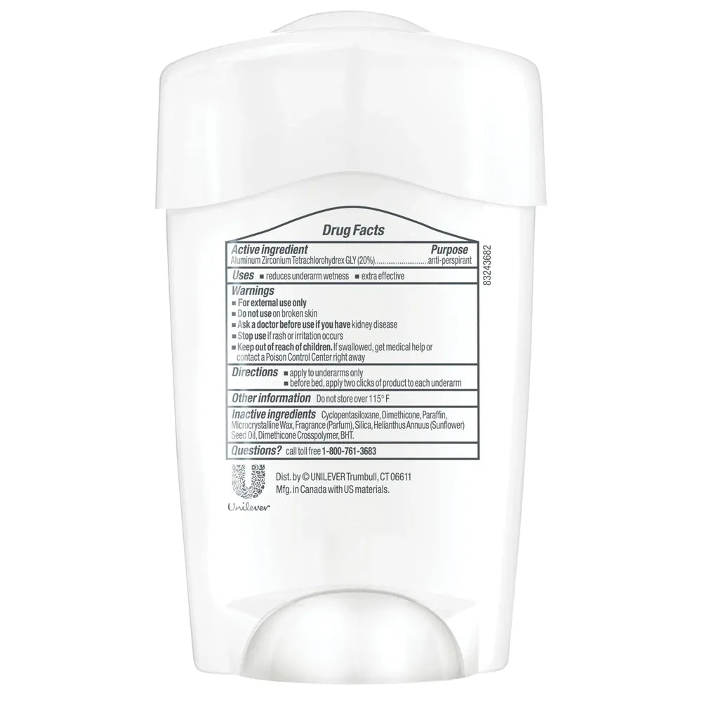 Dove Clinical Protection Antiperspirant Deodorant Original Clean1.7Oz (Pack of 24)
