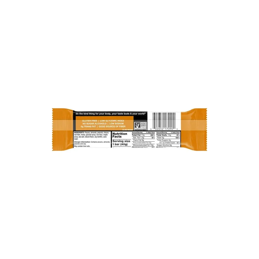 KIND Bars Maple Glazed Pecan & Sea Salt Gluten Free Low Sugar 1.4 oz 12 Count (Pack of 72)