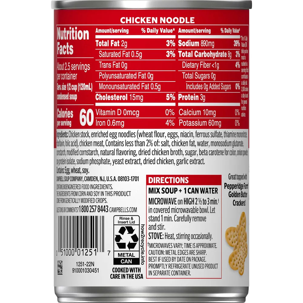 Campbell's Soup Chicken Noodle 10.75Oz (Pack of 48)
