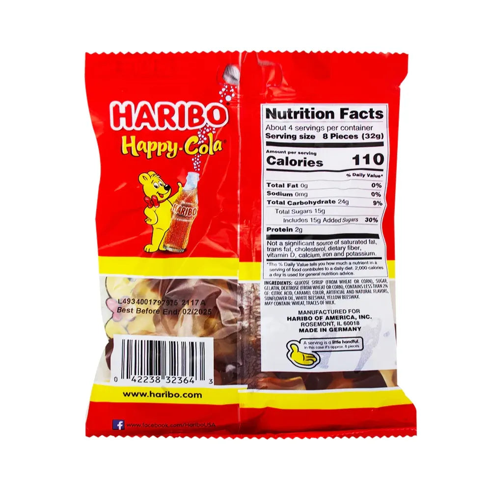 Haribo Happy Cola Gummi Candy 5Oz (Pack of 12)