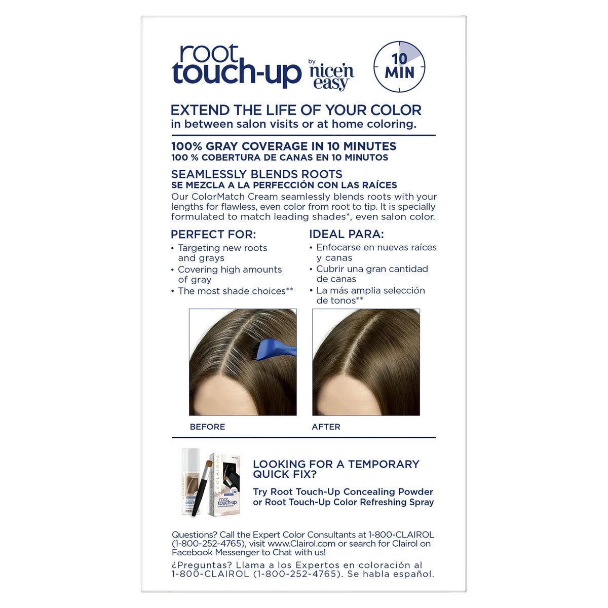 Clairol Nice & Easy Root Touch Up Permanent Hair Color 5A Medium Ash Brown 1.1Oz (Pack Of 12)