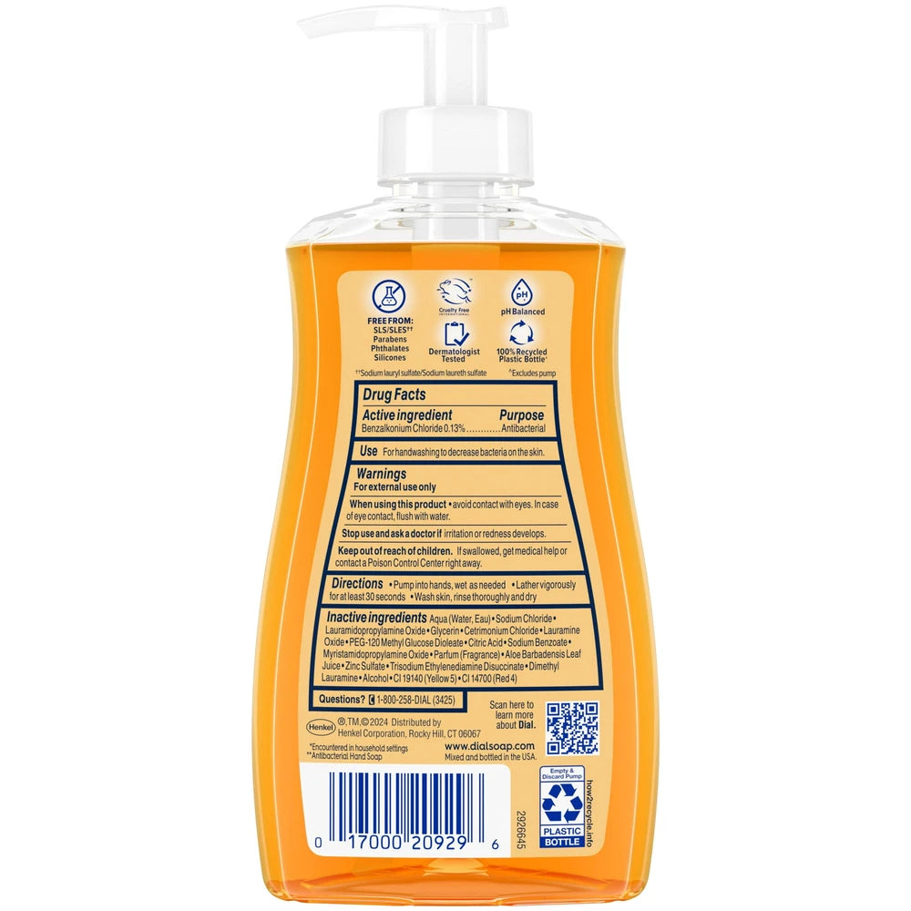Dial Antibacterial Liquid Hand Soap Gold 11 fl Oz (Pack of 12)