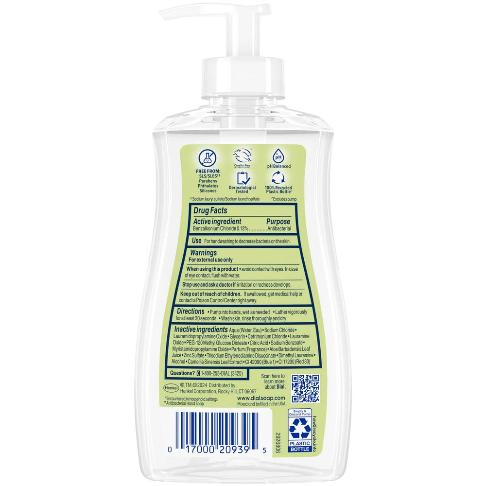 Dial Antibacterial Liquid Hand Soap White Tea 11 fl Oz (Pack of 12)