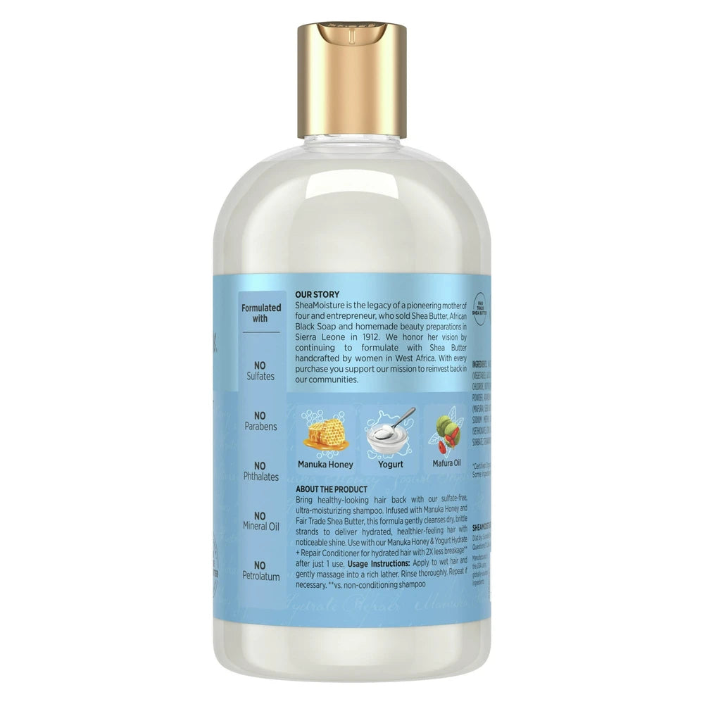 SheaMoisture Manuka Honey & Yogurt Hydrate & Repair Shampoo - 13 fl Oz (Pack of 12)